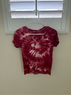 Madewell Tie-Dye V-Neck Short Sleeve Tee